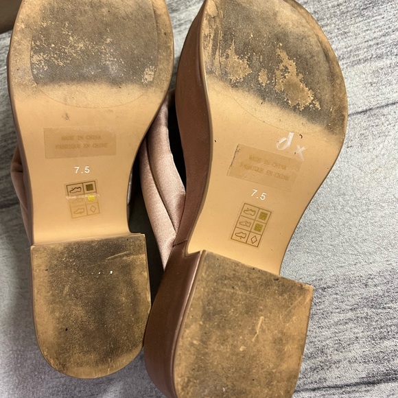 Free People Jeffrey Campbell Finley Satin Platform Sandal Thong Blush 7.5 - Picture 9 of 9